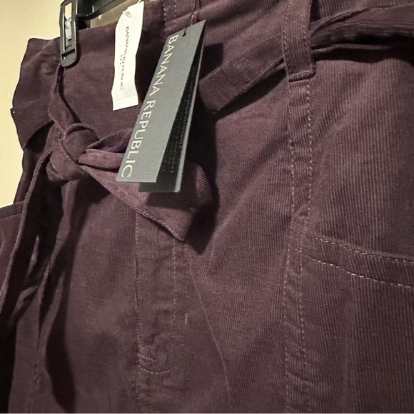 Banana Republic Corduroy Skirt Belted Waist size 16 Plum/Purple NWT - Picture 6 of 6